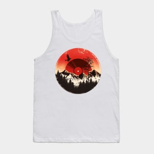 Vinyl Record Japanese style Tank Top